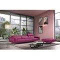 3-Sitzer EGOITALIANO "Gloria, super bequem, hochwertige Verarbeitung, edles Design, Megasofa", pink (fuchsia), B:327cm H:96cm T:109cm, Sofas, beidseitig verstellbare Rückenelemente, mit Designmetallfüßen