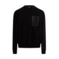 BOSS Green Sweatshirt Herren Baumwolle, schwarz