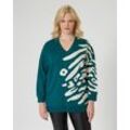 Pullover mit Zebra Jacquard