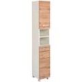 Seitenschrank WELLTIME "Avignon", weiß (eiche, weiß), B:30cm H:180cm T:35cm, Schränke, Bad-Hochschrank, stehende und hängende Montage möglich