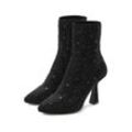 LASCANA High-Heel-Stiefelette 'Sock Boot,' schwarz Gr. 36 für Damen. Mit Schmucksteine, Glitzersteine