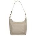 Shopper BRUNO BANANI, Damen, Gr. B/H/T: 38cm x 29cm x 11cm onesize, beige, Leder, unifarben, leicht glänzend, Taschen, echt Leder
