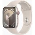 Apple Watch Series 9 Aluminium 45 mm (2023) GPS + Cellular Polarstern Sportarmband Polarstern M/L