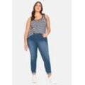 Schmale Jeans im Curvy-Schnitt SUSANNE, blue Denim, Gr.21