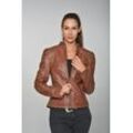 Lederjacke MAZE "Brightwater" Gr. L, braun (cognac) Damen Jacken