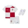 Kroatien 2024/25 Stadium Home Nike Replica Fußballtrikot-Set für Babys und Kleinkinder - Weiß