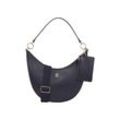 Henkeltasche TOMMY HILFIGER "Women TH MONOTYPE CONV. SHOULDER BAG Other Handbags" Gr. B/H/T: 30 cm x 25 cm x 7 cm, blau (space blue) Damen Taschen Handtasche, Schultertasche, Umhängetasche, Crossbody-Bag