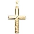 Kreuz-Anhänger JOBO "Anhänger Kreuz" Schmuckanhänger Gr. Gelbgold 585, gelb (gelbgold 585) Damen 585 Gold