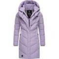 Steppmantel RAGWEAR "Natalka" Gr. 4XL (48), lila (lavender) Damen Mäntel stylischer, gesteppter Winterparka mit gefütterter Kapuze Bestseller