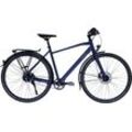 Trekkingrad HAWK BIKES "Trekking Gent Super Deluxe Ocean Blue" Gr. 53, blau, Fahrräder, 53cm, 28 Zoll (71,12cm), für Herren