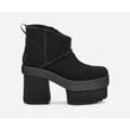 UGG® New Heights Platform Mini Boot für Damen in Black, Größe 41, Veloursleder