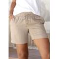 LASCANA Shorts beige Gr. 34 für Damen. Figurumspielend