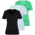 Rundhals-Shirt im 3er-Set St. Emile blau, 46