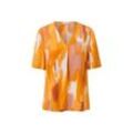 Bluse mit Aquarell-Print - Orange - Gr.: 34