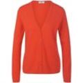 Strickjacke aus 100% Premium-Kaschmir Modell Cora Peter Hahn Cashmere orange