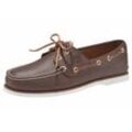 Bootsschuh TIMBERLAND "Men´s 2 Exe Boat Shoe" Gr. 40, braun (schwarz, braun, smooth), Leder, Schuhe