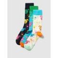 Socken mit Allover-Motiv-Print Modell 'Mixed Dog' im 3er-Pack