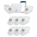 HOMEMATIC IP Heizkörperthermostat "Bundle Starter Set Heizen + 6x HKT basic" Heizkörperthermostate Access Point + 8 x Homematic IP Heizkörperthermostat - basic Gr. 8 St., weiß (grundfarbe)