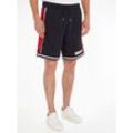 Sweatshorts TOMMY HILFIGER "SPORT MONOTYPE SWEATSHORT" Gr. M, N-Gr, blau (desert sky) Herren Hosen