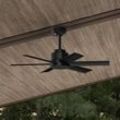 Hunter Kennicott Deckenventilator schwarz matt