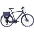 Trekkingrad HAWK BIKES "Trekking Gent Deluxe Plus Ocean Blue" Fahrräder Gr. 57 cm, 28 Zoll (71,12 cm), blau für Herren