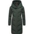 Steppmantel RAGWEAR "Natalka" Gr. 5XL (50), grün (apfelgrün) Damen Mäntel stylischer, gesteppter Winterparka mit gefütterter Kapuze Bestseller