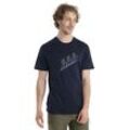 Icebreaker Merino 150 Tech Lite II T-Shirt Natural Ski Tour - Mann - Midnight Navy - Größe XL