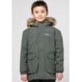 3-in-1-Funktionsjacke JACK WOLFSKIN "COSY BEAR 3IN1 PARKA K", Kinder, Gr. 104, grün (slate, grün), Hauptmaterial: 100% Polyester; Kontrast: 100% Polyester; Futter: 100% Polyester (recycled); Füllung: 100% Polyester (recycled); Innenmaterial: 100% Polyester; Futter: 100% Polyester (recycled); Futter: 100% Polyester (recycled), Jacken