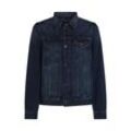 Jeansjacke TOMMY HILFIGER "TRUCKER JKT RGD TRAIL BLUEBLK" Gr. S, blau (trail schwarz) Herren Jacken