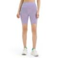 Icebreaker Merino Fastray High Rise Shorts Gridlines - Frau - Purple Gaze/fresh - Größe L