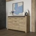 Sideboard FORTE Sideboards Gr. B/H/T: 161,4cm x 95,7cm x 42,2cm,, braun (mauvella eiche, cabezone eiche)