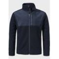 Fleecejacke SCHÖFFEL "Urban Fleece Jk Style Canterbury MNS", Herren, Gr. 48, blau (8820, blau), Oberstoff : 60% Polyester 20% Wolle 20% Viskose Oberstoff : 90% Polyester 10% Elasthan (Coating: Polyurethan), modisch, regular fit, hoch geschlossener Ausschnitt, Langarm, Jacken