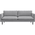 3,5-Sitzer FLEXLUX "Bolzano, Megasofa, aktuelles Design", grau (sophisto grau), B:207cm H:61cm T:90cm, 100% Polyester, Sofas, sehr bequem durch Kaltschaum, im Sitz, lose Sitz -& Rückenkissen