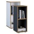 VCM Holz Büro Stand Regal Bücher Ordner Aktenregal Ordnerregal Bücherregal Salia 2fach B. 30 cm