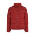 Steppjacke TOMMY JEANS CURVE "TJW ESSENTIAL PUFFER EXT" Gr. 4XL (48), rot (regatta red) Damen Jacken in Großen Größen