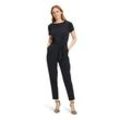 Overall BETTY BARCLAY "Betty Barclay Jumpsuit mit Eingrifftaschen" Gr. 38, Normalgrößen, blau (dunkelblau), Damen, Obermaterial: 95% Polyester, 5% Elasthan., Overalls Form