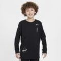 Brooklyn Nets Courtside Max90 Nike NBA-Longsleeve für ältere Kinder (Jungen) - Schwarz