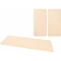 Bettumrandung HANSE HOME "Fancy" Gr. 14, beige, H:7mm, Obermaterial: 100% Polypropylen, Bettumrandung, Unifarben, Bettvorleger, 3-teiliges Läufer-Set fürs Schlafzimmer