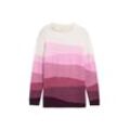 TOM TAILOR Damen Plus - Strickpullover mit Farbverlauf, rosa, Farbverlauf / Dip-Dye, Gr. 46