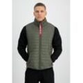 Blouson ALPHA INDUSTRIES "Alpha Industries Men - Vests Puffer Vest ULW" Gr. L, grün (dark olive) Herren Jacken