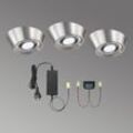 3-er Set LED-Unterbauleuchten PAL CF, 12 cm Ø