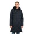 Winterjacke AMBER & JUNE "Amber June Kunstdaune" Gr. 34, blau (dunkelblau) Damen Jacken