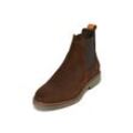 Stiefelette MARC O'POLO "aus edlem Velours-Rindleder" Gr. 42, braun Damen Schuhe