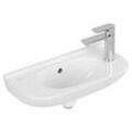 Villeroy & Boch O.Novo Compact Waschbecken 53615401 50 x 25 cm, mit Überlauf, Hahnloch links