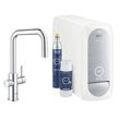 Grohe Blue Home Spültisch-Einhebelmischer 31543000 Chrom, U-Auslauf-Starter Kit, herausziehbarer Mousseurauslauf