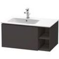 Duravit L-Cube Waschtisch-Unterschrank LC619108080 82x48,1x40cm, 1 Auszug, Becken links, graphit supermatt