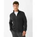 BRAX Herren Sweatjacke Style SHELDON, Dunkelgrau, Gr. M