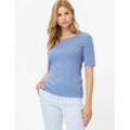 Brax Damen Shirt Style CORA, Blau, Gr. 36