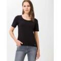 BRAX Damen Shirt Style CORA, Schwarz, Gr. 34