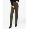 Raphaela by Brax Damen Five-Pocket-Hose Style PATTI STRAIGHT, Oliv, Gr. 40